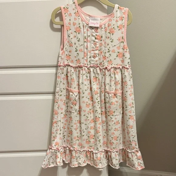 Stitchy Fish Floral Sleeveless Dress - Picture 1 of 4